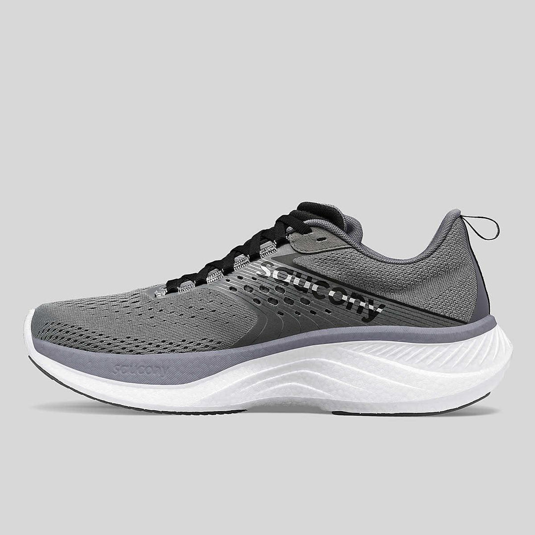 Saucony - Saucony Men's Ride 17 Running Shoe Cinder/black - The Shoe Collective