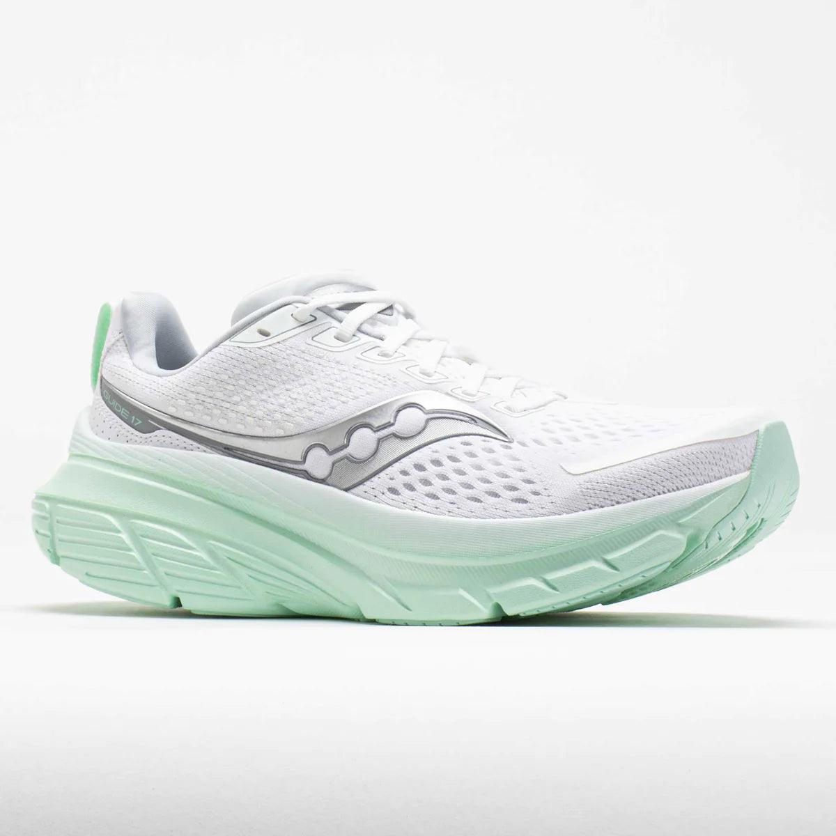 Saucony - Saucony Women's Guide 17 Running Shoe White/jade - The Shoe Collective