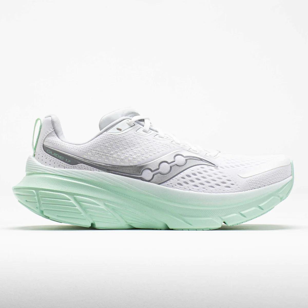 Saucony - Saucony Women's Guide 17 Running Shoe White/jade - The Shoe Collective