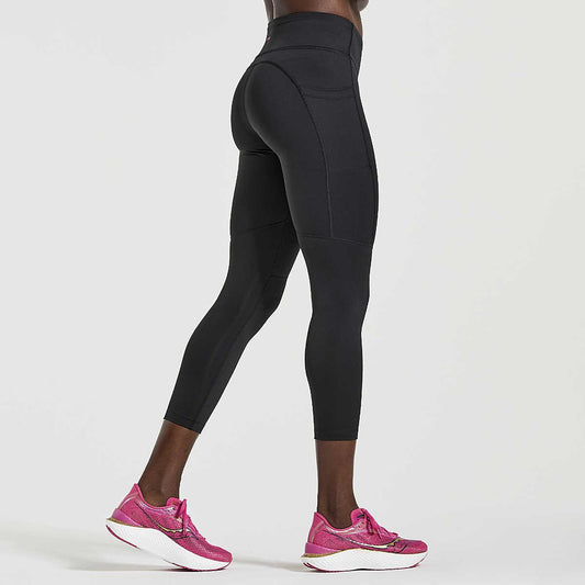 Saucony - Women's Fortify Crop Leggings - The Shoe Collective