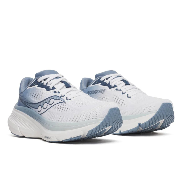 Saucony Guide 19 Women’s Running Shoe - White / Storm 1