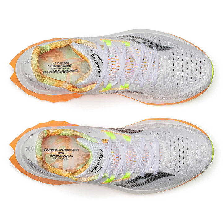 Saucony Men's Endorphin Speed 4 Running Shoes - White / Peel 4