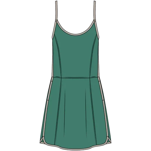 Railay Scallop Dress - Jade