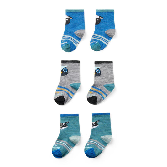 Smartwool - Smartwool Toddler Trio Socks Laguna Blue - The Shoe Collective