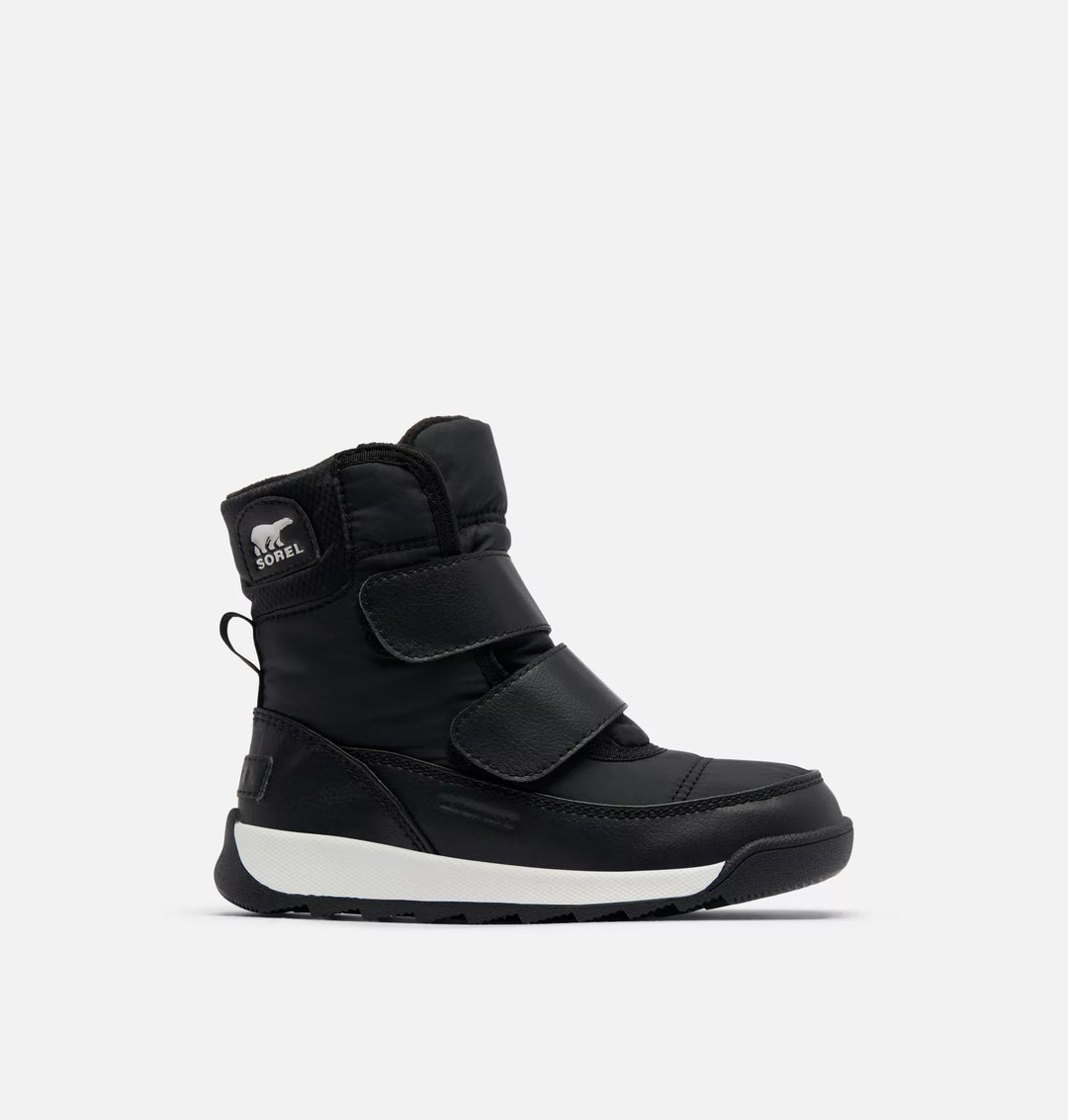 Sorel - Children’s Whitney II Strap Waterproof Boots Black, Sea Salt pic 1 - The Shoe Collective