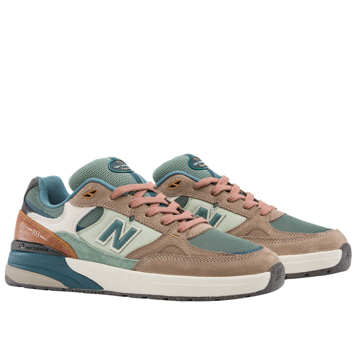 New Balance Men's Andrew Reynolds 933 - Green / Brown 1