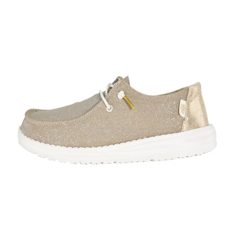 Hey Dude Wendy Toddler Metallic Sparkle Rose Gold