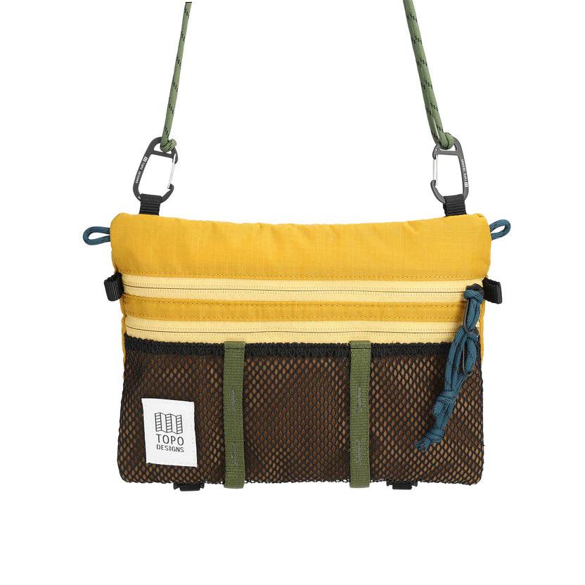 Topo Designs - Topo Designs Mountain Accessory Shoulder Bag Mustard / Dark Khaki - The Shoe Collective