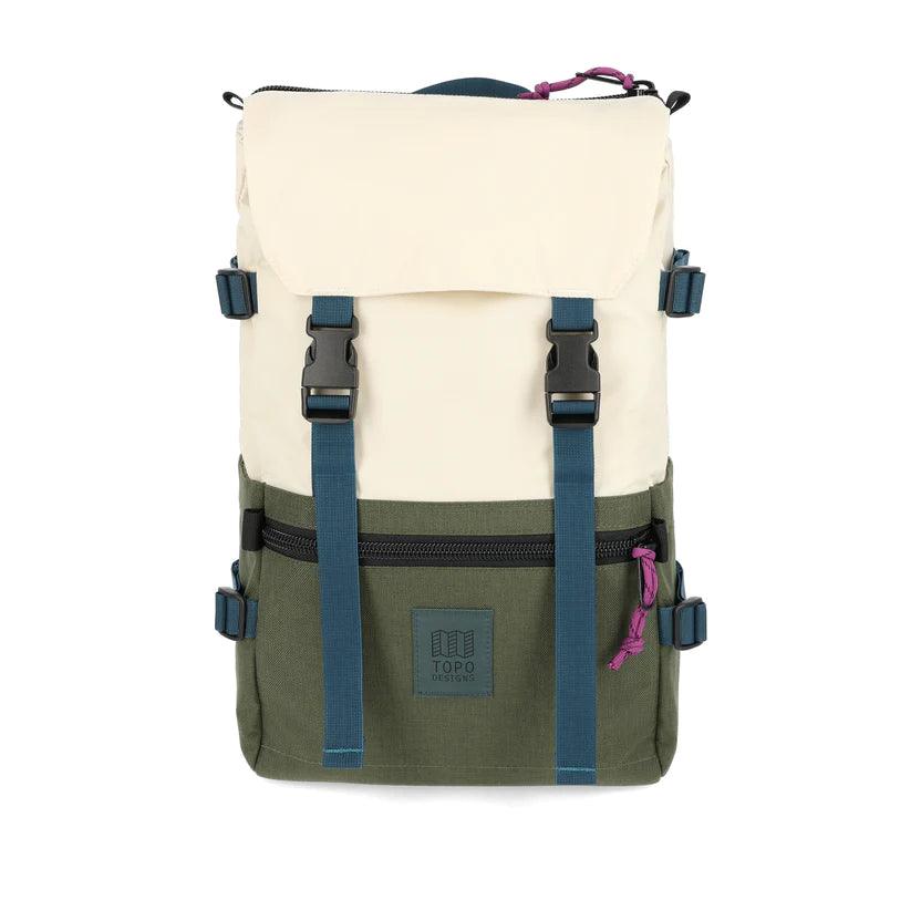 Topo Designs - Topo Designs Rover Pack Classic Bone White/Olive - The Shoe Collective