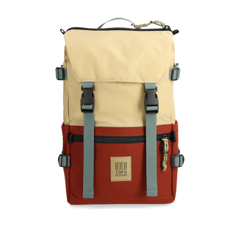 Topo Designs - Topo Designs Rover Pack Classic Sahara/Fire Brick - The Shoe Collective