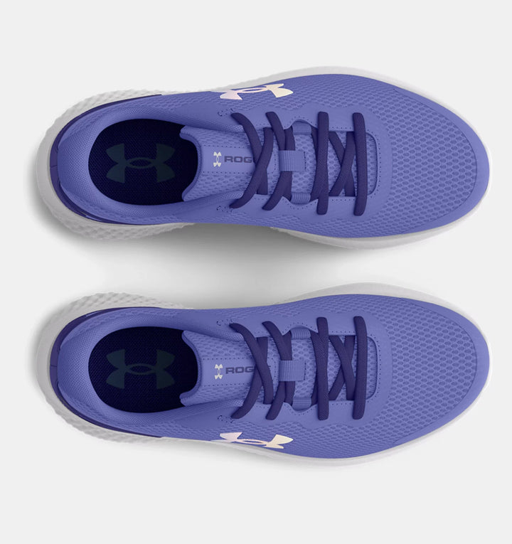 Under Armour - Girls' Pre-School UA Rogue 3 AL Running Shoes Baja Blue / Sonar Blue pic 3 - The Shoe Collective