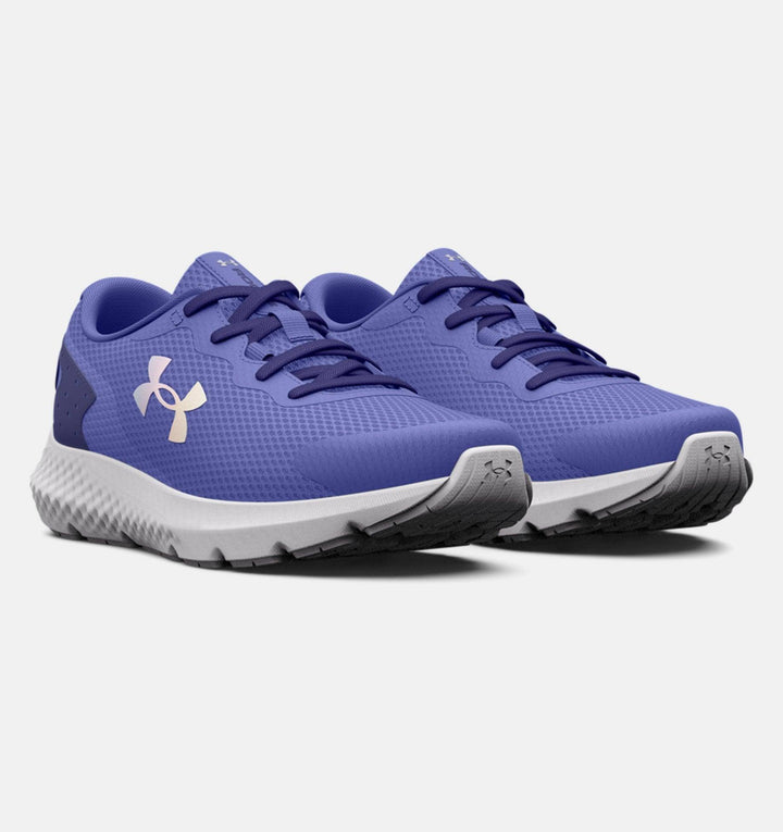Under Armour - Girls' Pre-School UA Rogue 3 AL Running Shoes Baja Blue / Sonar Blue pic 4 - The Shoe Collective