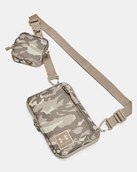 Under Armour - UA Unisex London Crossbody Small Printed Taupe Dust/Khaki/Timberwolf pic 1 - The Shoe Collective