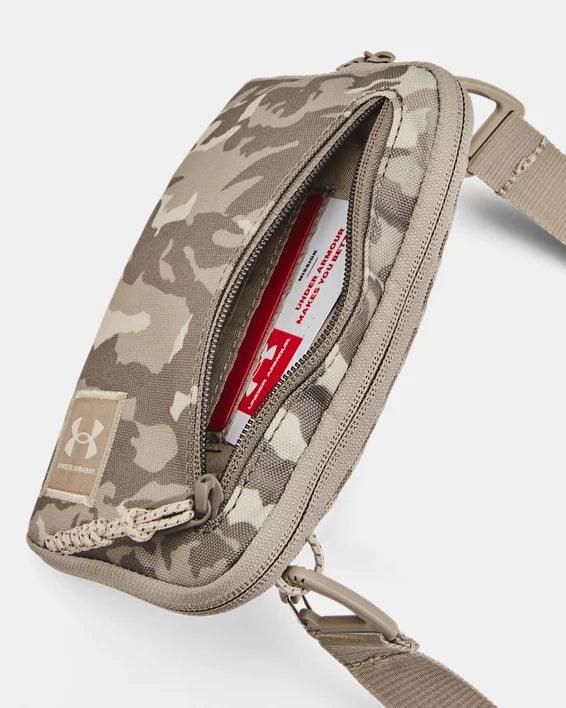 Under Armour - UA Unisex London Crossbody Small Printed Taupe Dust/Khaki/Timberwolf pic 2 - The Shoe Collective