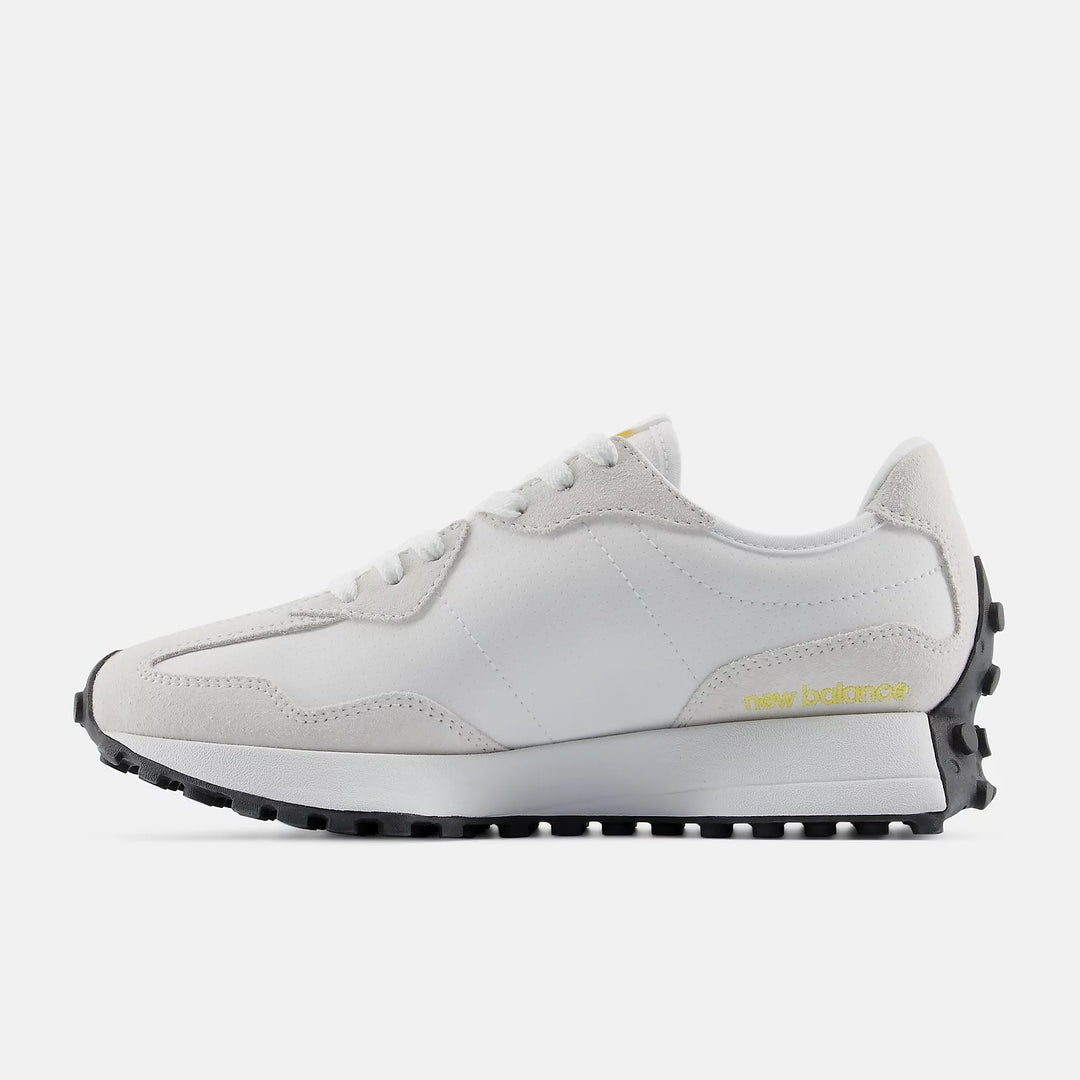 New Balance Women’s 327 Shoes - White with Starburst inside