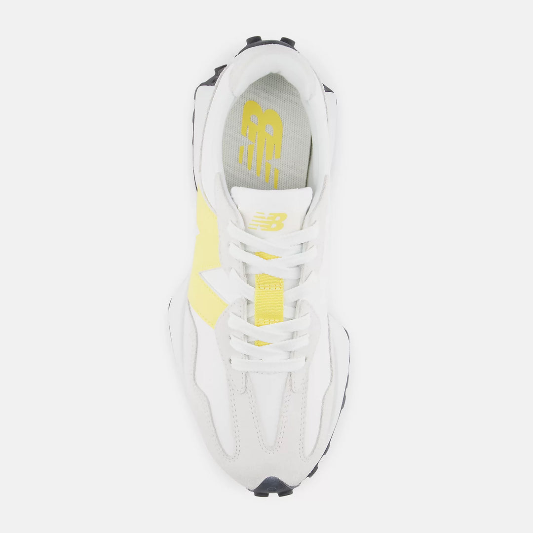 New Balance Women’s 327 Shoes - White with Starburst top