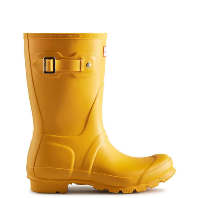 Hunter Women’s Original Short Boot Yellow pic 3 - The Shoe Collective