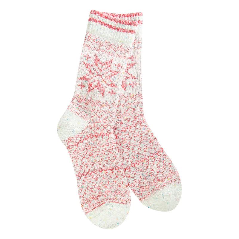 Worlds Softest Socks - World's Softest Holiday Confetti Crew Socks Blue Multi pic 1 - The Shoe Collective