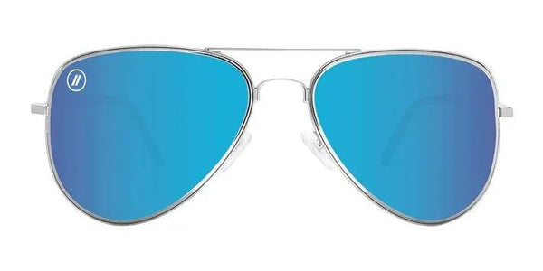 Blenders Eyewear Avalon Breeze Polarized Sunglasses (Matte Blue/Silver Mirror) Blue Angel Polarized Aviator Sunglasses - Blue Mirror Lens  main image 2