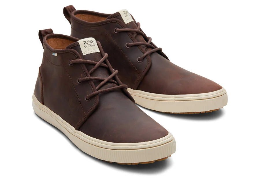 Carlo Mid Terrain Water Resistant Leather Sneaker - The Shoe CollectiveToms Shoes