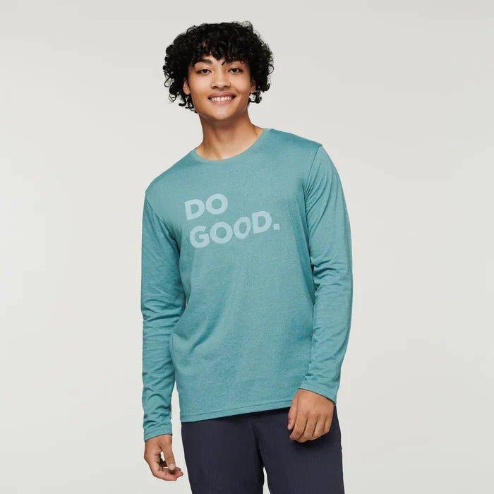 Cotopaxi - Cotopaxi Do Good Long Sleeve T-Shirt Bluegrass pic 1 - The Shoe Collective