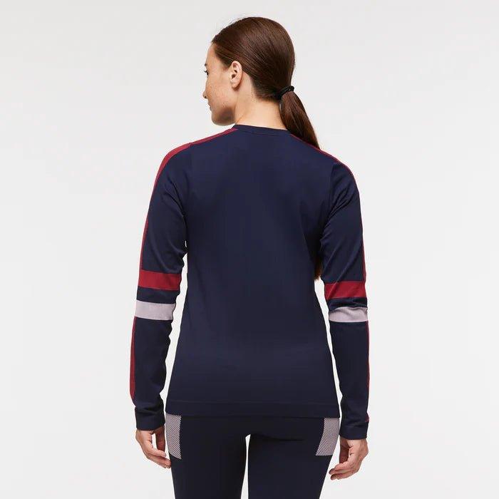 Cotopaxi - Cotopaxi Women’s Debajo Seamless Baselayer Crew Ink Stripes pic 4 - The Shoe Collective