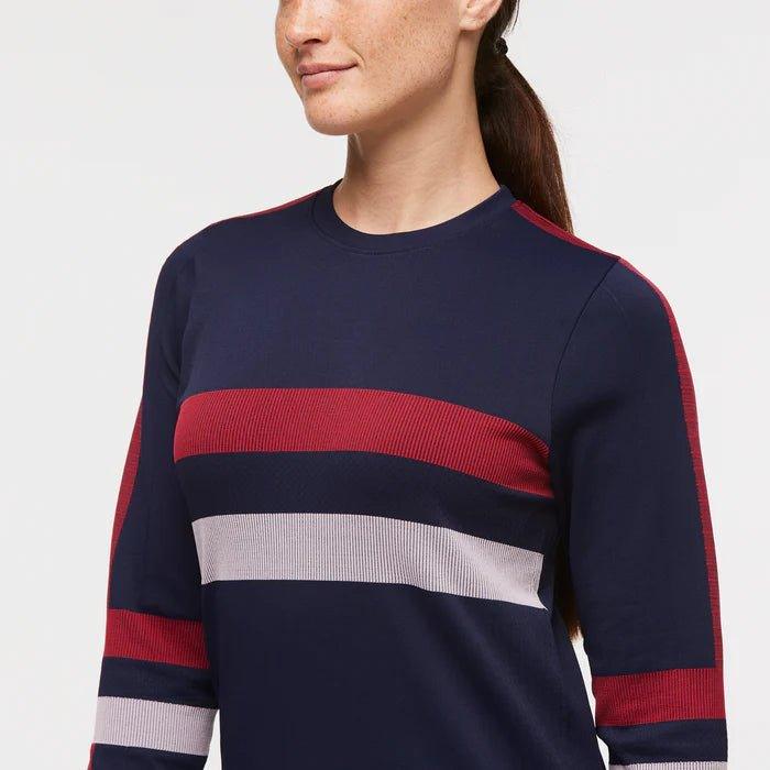 Cotopaxi - Cotopaxi Women’s Debajo Seamless Baselayer Crew Ink Stripes pic 5 - The Shoe Collective