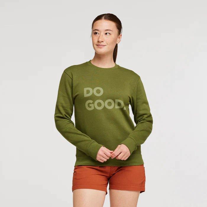 Cotopaxi - Cotopaxi Women’s Do Good Organic Crew Sweatshirt Pine pic 1 - The Shoe Collective