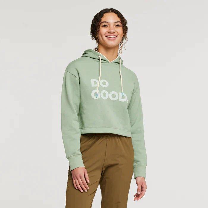 Cotopaxi - Cotopaxi Women’s Do Good Organic Crop Sweatshirt Silver Leaf pic 1 - The Shoe Collective