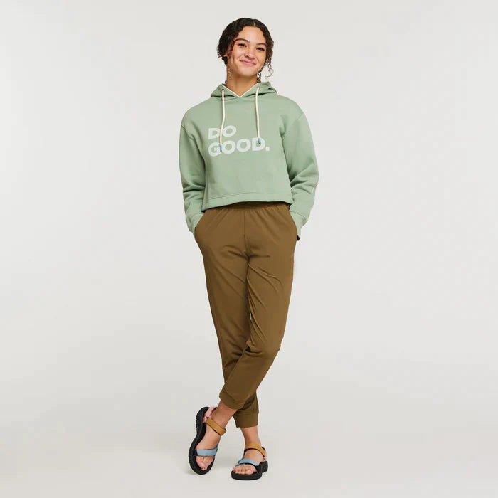 Cotopaxi - Cotopaxi Women’s Do Good Organic Crop Sweatshirt Silver Leaf pic 4 - The Shoe Collective