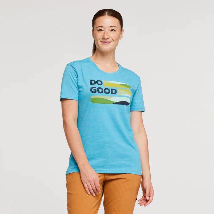 Cotopaxi - Cotopaxi Women’s Do Good Stripe Organic T-shirt - The Shoe Collective