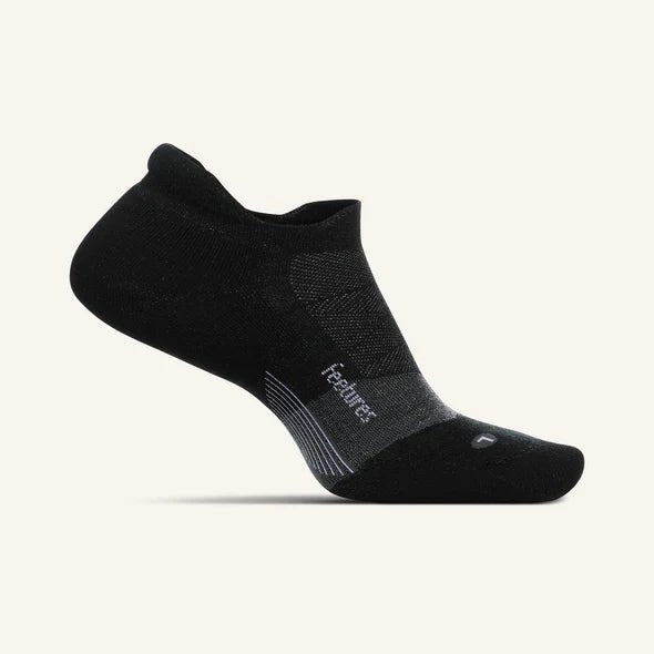 Merino 10 Cushion No Show Tab Socks - Charcoal - The Shoe CollectiveFeetures
