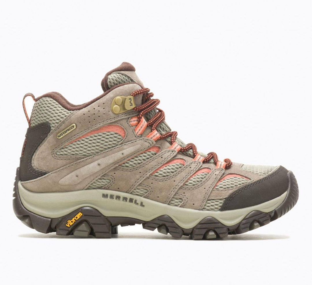 Merrell - Merrell Women’s Moab 3 Mid Waterproof Shoes Bungee Cord pic 2 - The Shoe Collective