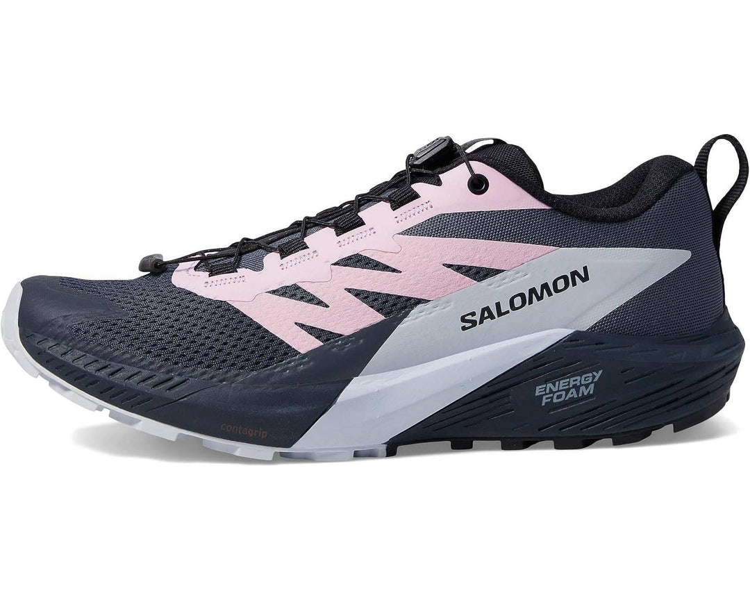 Salomon - Salomon Women’s Sense Ride 5 Shoes India Ink/Lilac/Artic Ice pic 1 - The Shoe Collective