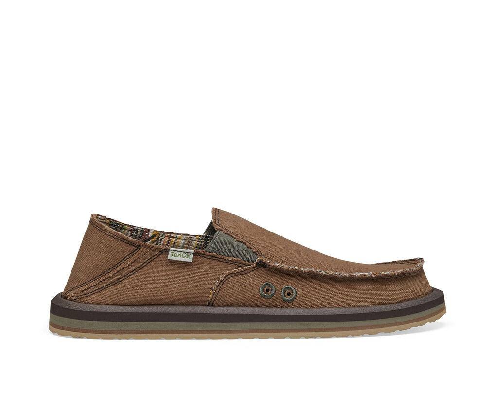 Sanuk - Men’s Sidewalk Surfer Brown - The Shoe Collective