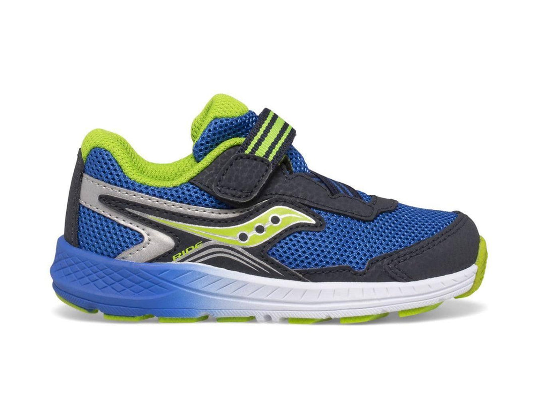 Saucony - Saucony Boy’s Ride 10 Shoe Navy / Green pic 1 - The Shoe Collective