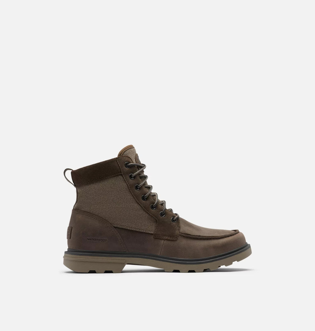 Sorel - Sorel Men's Carson Moc Waterproof Boots Major, Wet Sand pic 1 - The Shoe Collective