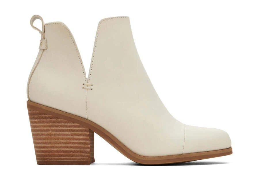 Toms Shoes - Everly Cutout Leather Heeled Boot - The Shoe Collective