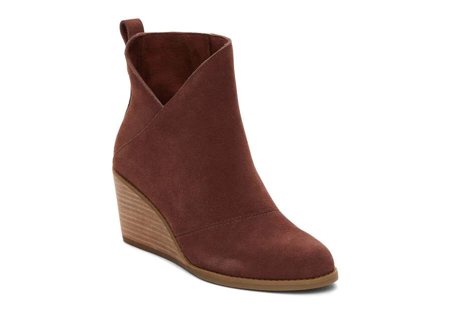 Toms Shoes - Tom’s Sutton Suede Wedge Boot - The Shoe Collective