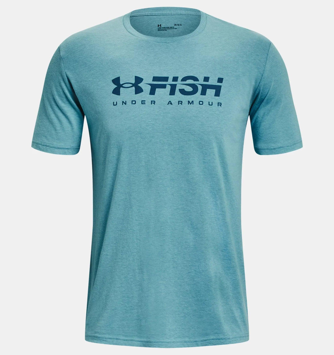 Under Armour - Men's UA Fish Strike T-Shirt STILL WATER-STATIC BLUE-STATIC BLUE pic 1 - The Shoe Collective