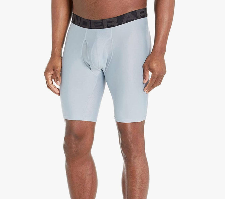 Under Armour - Men's UA Tech 9 Boxerjock 2-Pack Static/Harbor Blue pic 3 - The Shoe Collective